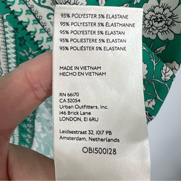 NWT Free People Sarong It Feels Ride Green Small Midi Boho - Picture 6 of 7